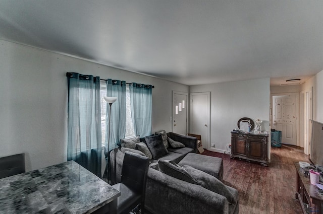 601 Haines Ct, Rapid City, SD 57701 - living room with dark wood-type flooring