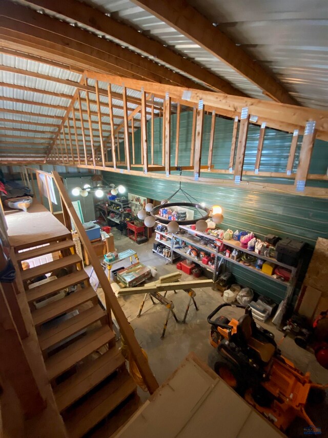 miscellaneous room featuring concrete floors