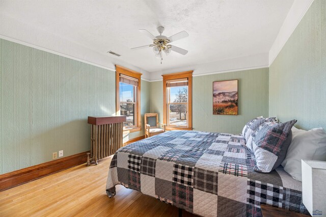 735 8th, Spearfish, SD 57783 - bedroom with hardwood / wood-style floors and ceiling fan