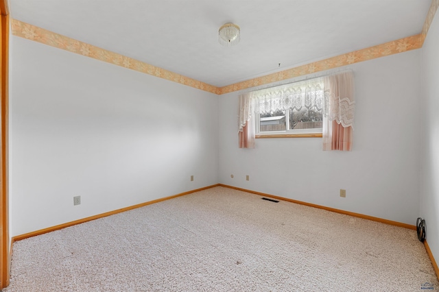 view of carpeted empty room