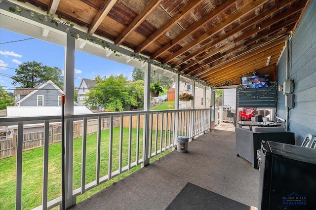 view of patio / terrace with covered porch