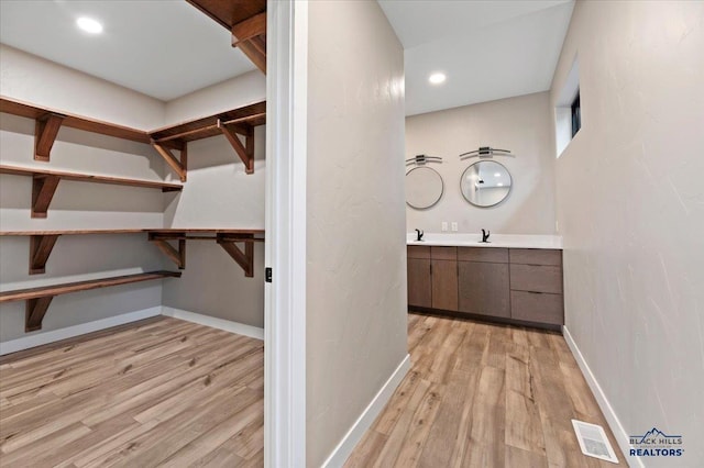 interior space featuring visible vents