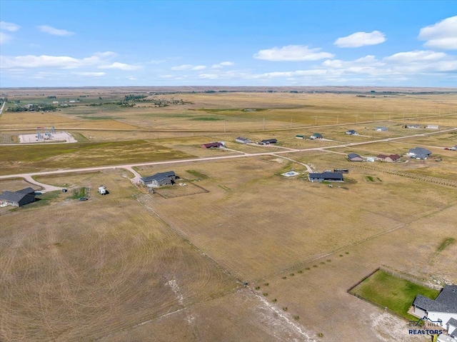 bird's eye view featuring a rural view