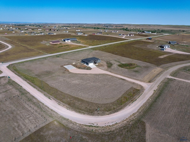 bird's eye view featuring a rural view