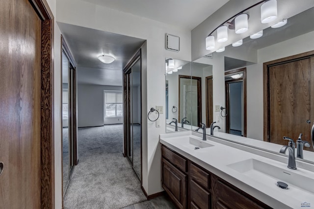 bathroom with vanity