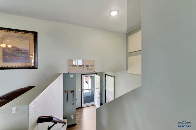 interior space featuring light wood-type flooring