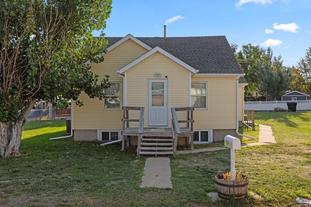 exterior space featuring a yard