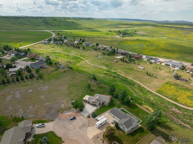 drone / aerial view featuring a rural view