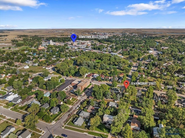 914 Kingsbury St, Belle Fourche, SD 57717 - bird's eye view with a residential view