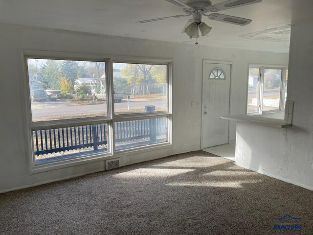 1022 Blaine Ave, Rapid City, SD 57701 - interior space with a ceiling fan and visible vents