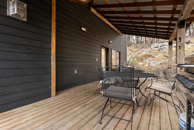 23974 Thompson Dr, Hill City, SD 57745 - deck featuring outdoor dining space