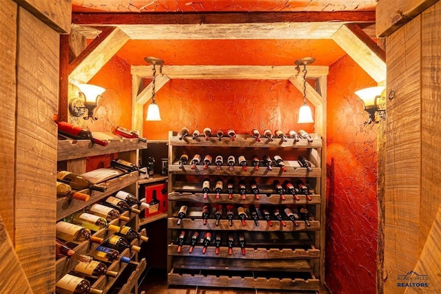 view of wine room