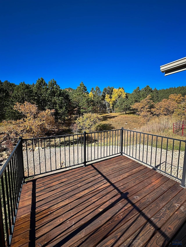 view of wooden terrace