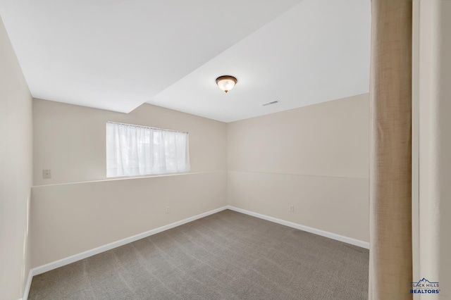 view of carpeted empty room