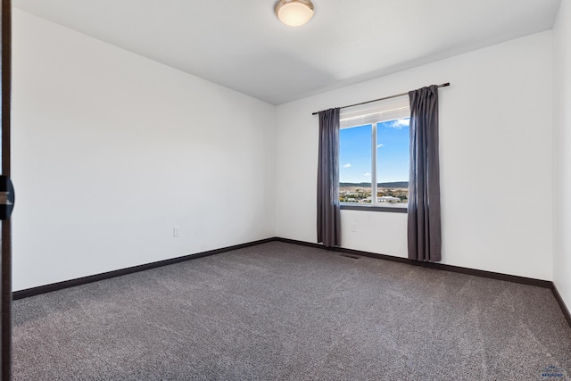 view of carpeted empty room