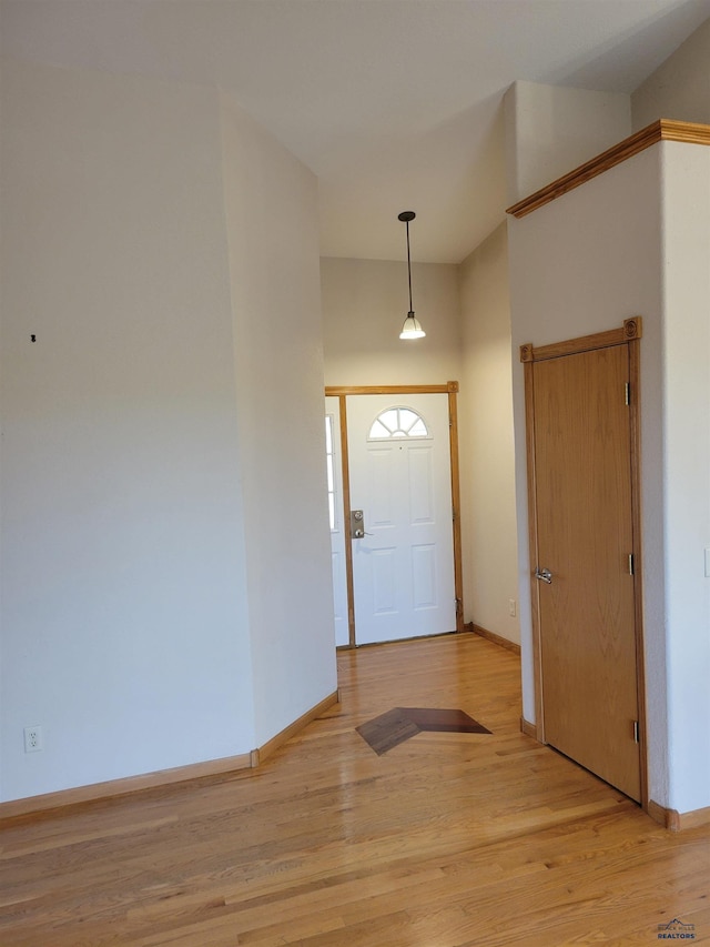 entryway featuring light wood-type flooring