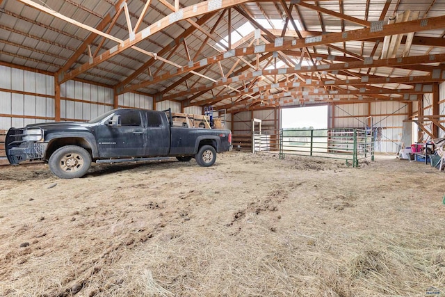 view of horse barn