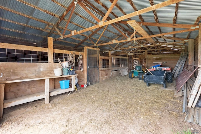 view of horse barn