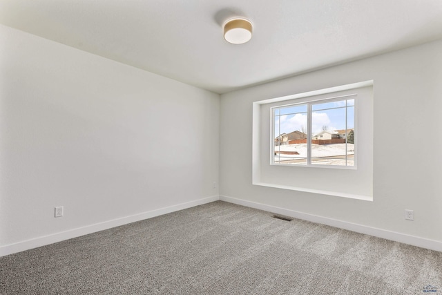 view of carpeted empty room