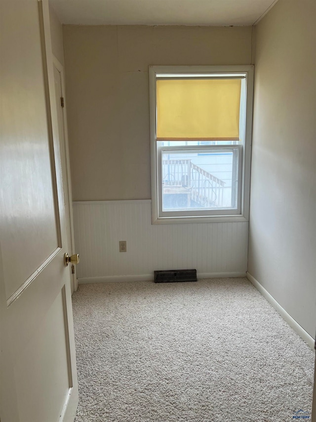 view of carpeted empty room