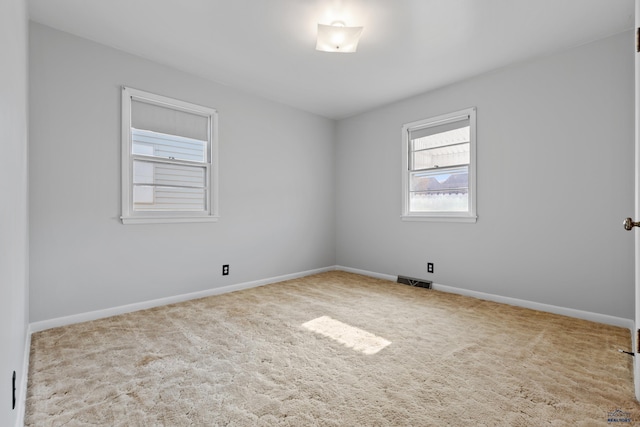 view of carpeted empty room