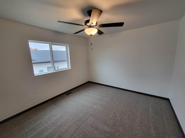 1118 Cobalt Dr, Rapid City, SD 57701 - empty room with ceiling fan and carpet flooring