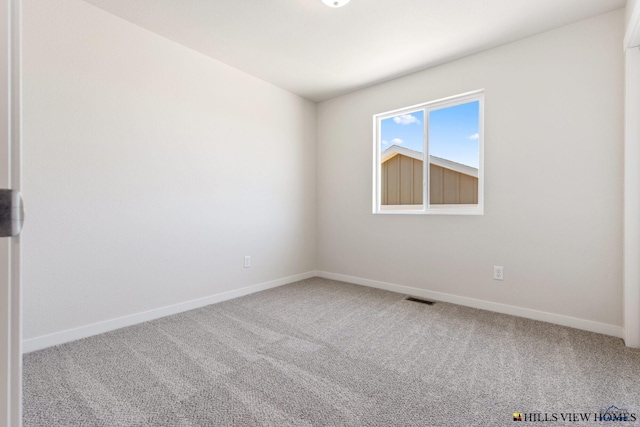 view of carpeted empty room