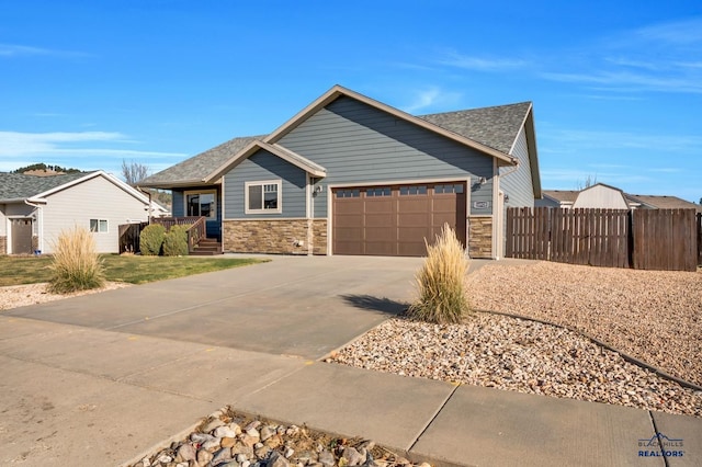 view of front of house featuring a garage