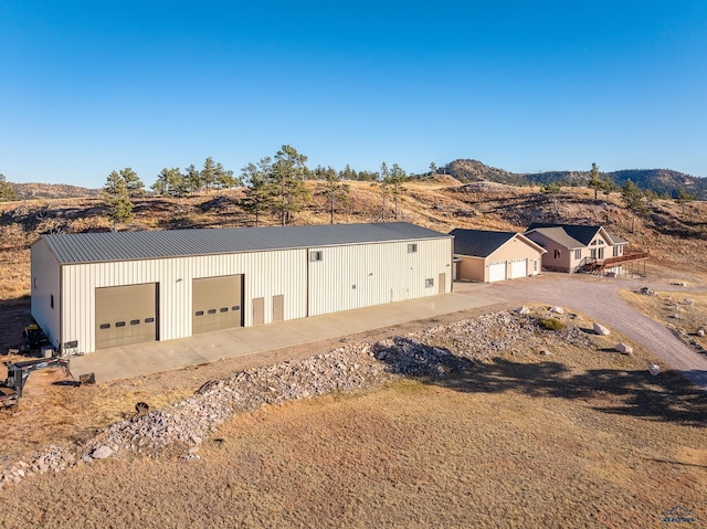 exterior space with a mountain view