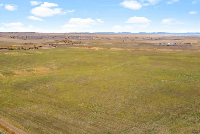 bird's eye view with a rural view