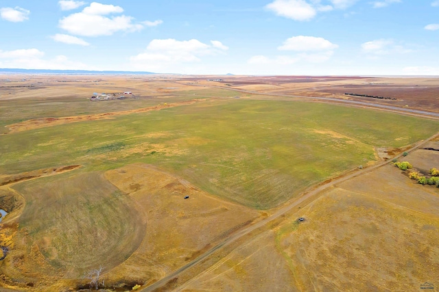 bird's eye view with a rural view