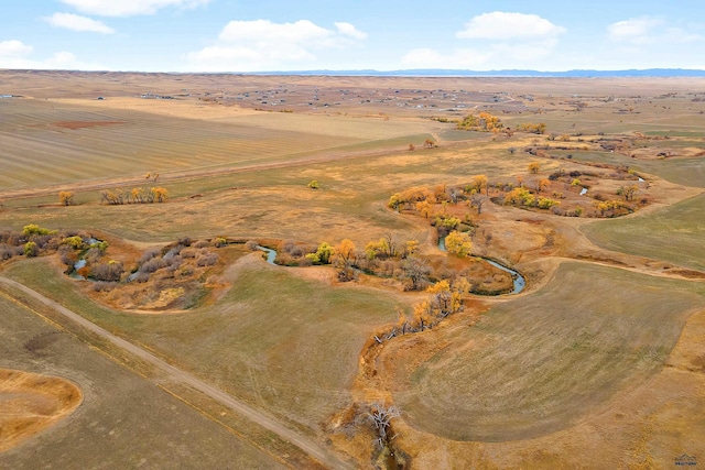 bird's eye view featuring a rural view