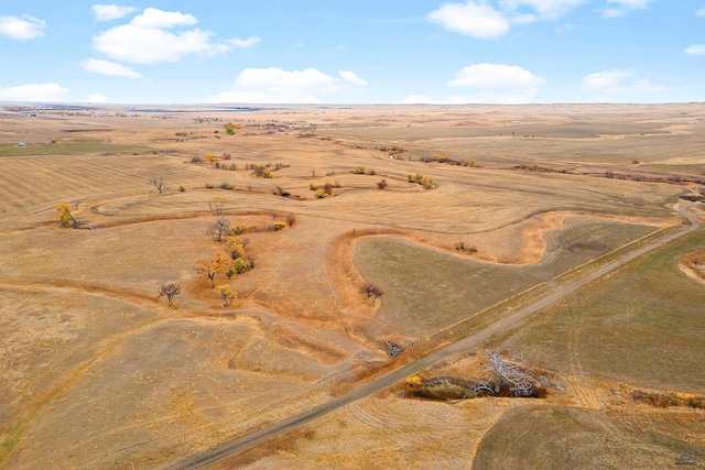 bird's eye view featuring a rural view