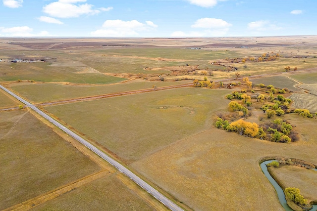 bird's eye view featuring a rural view