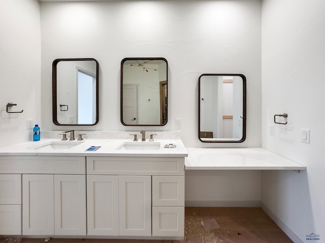 bathroom with vanity