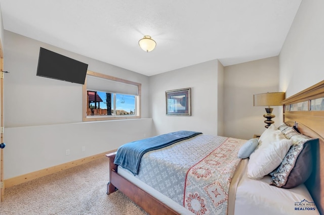 bedroom featuring carpet floors