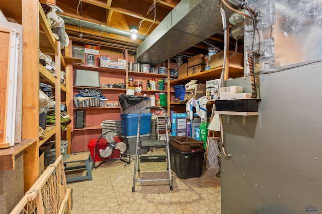 view of storage room