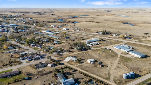 drone / aerial view with a rural view