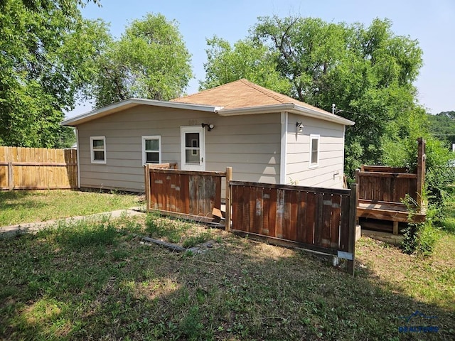 view of back of property