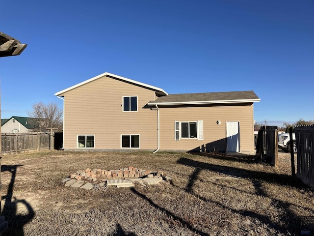 view of rear view of property