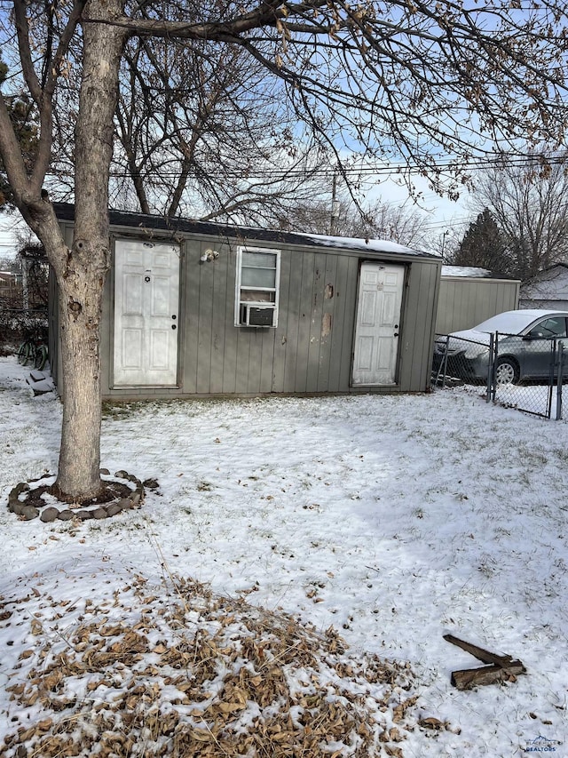 810 Blaine Ave, Rapid City, SD 57701 - snow covered structure with cooling unit