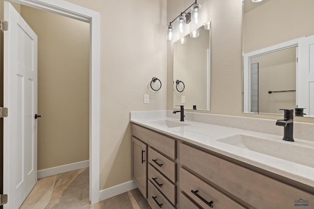 bathroom with vanity