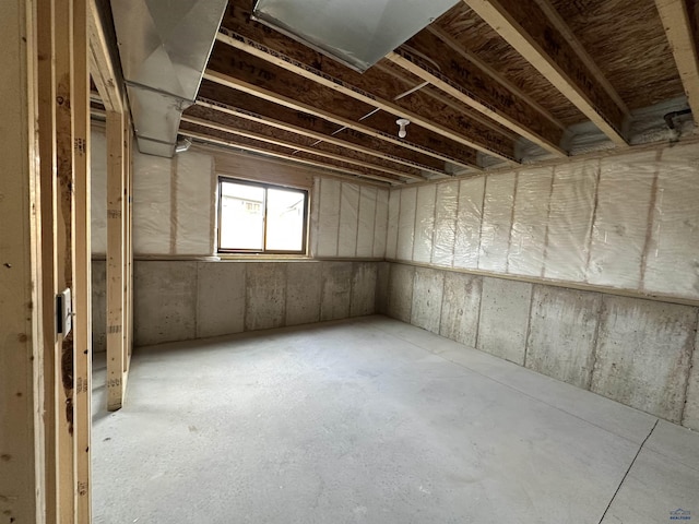 view of basement