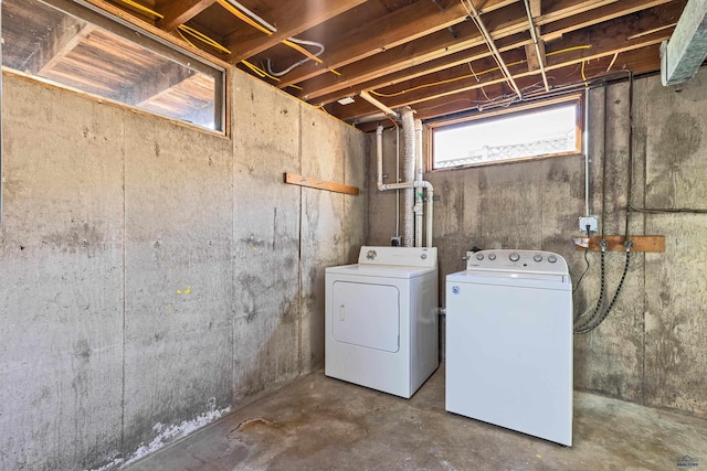 laundry area with washer and clothes dryer