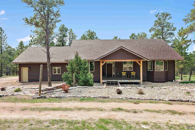 view of front of house with a porch