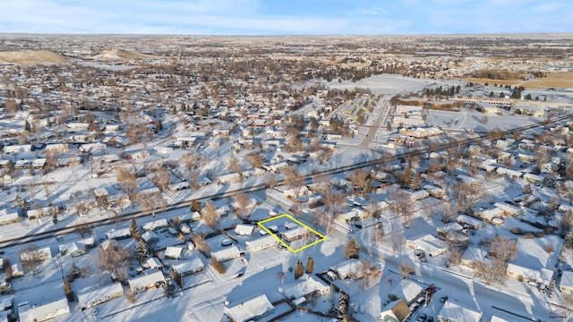 210 E Montana, Rapid City, SD 57701 - snowy aerial view with a residential view