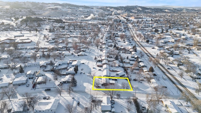 210 E Montana, Rapid City, SD 57701 - snowy aerial view featuring a residential view