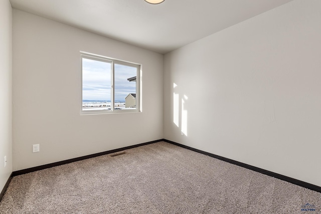 spare room featuring carpet floors