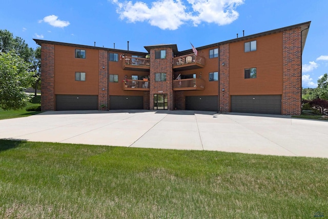 view of property with a garage