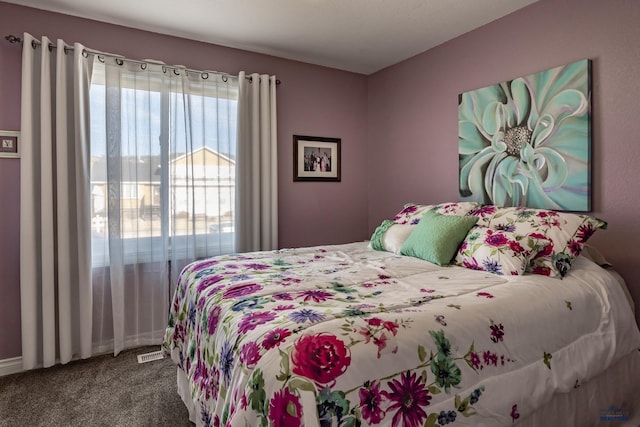 bedroom featuring carpet flooring